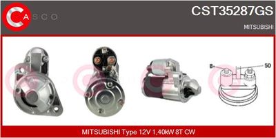 Стартер CASCO CST35287GS для MITSUBISHI PAJERO