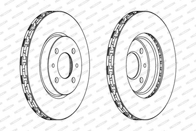 BREMSSCHEIBE FERODO DDF762C 1