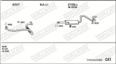 Изпускателна система WALKER FOK005294BB