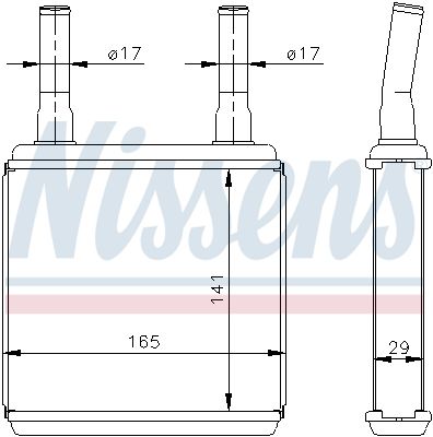 Heat Exchanger, interior heating 77605