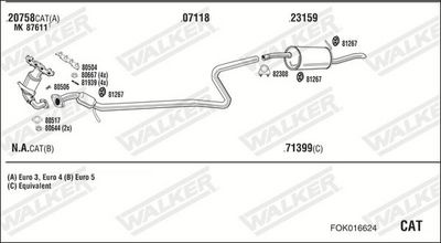 Изпускателна система WALKER FOK016624