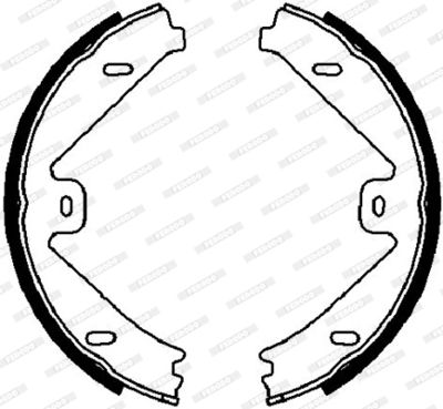 Bromsbackar, sats, parkeringsbroms FERODO FSB4026