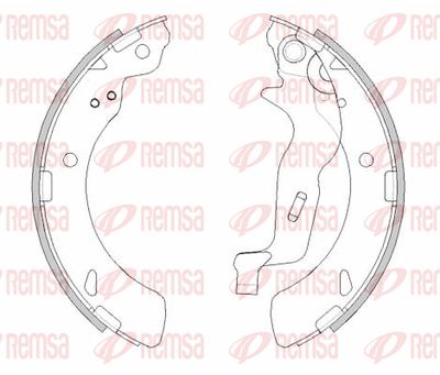 Комплект тормозных колодок REMSA 4294.00 для HONDA HR-V