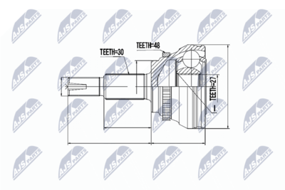 Jungčių komplektas, kardaninis velenas