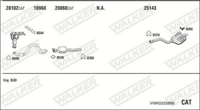 Изпускателна система WALKER VWK032589B