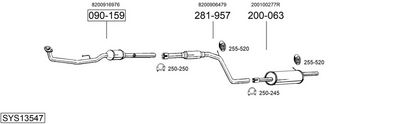 Изпускателна система BOSAL SYS13547