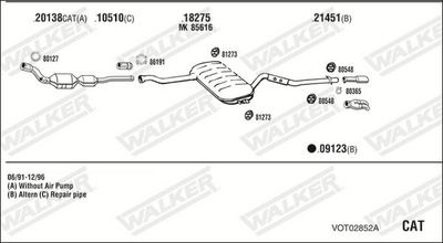 Изпускателна система WALKER VOT02852A