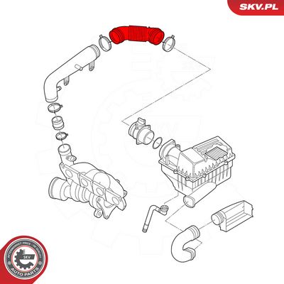 Sací hadice, vzduchový filtr SKV 54SKV184