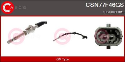 SENZOR TEMPERATURA GAZE EVACUARE