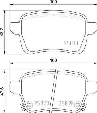 Комплект тормозных колодок, дисковый тормоз BREMBO P 23 190 для FIAT TIPO