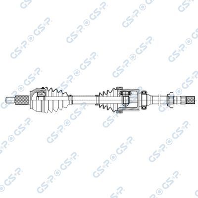 полуоска GSP 256284OL