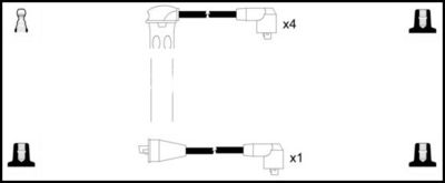Комплект проводов зажигания LEMARK HOES108 для RELIANT SCIMITAR