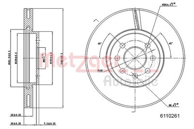 Brake Disc 6110261