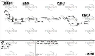 Układ wydechowy FENNO MN1302