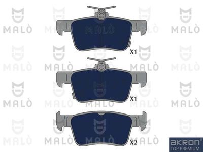 Комплект тормозных колодок, дисковый тормоз AKRON-MALÒ 1051256 для HONDA e