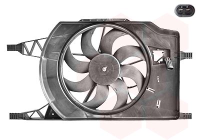 Вентилятор, охлаждение двигателя VAN WEZEL 4348746 для RENAULT LAGUNA