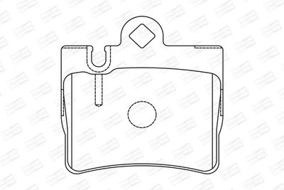 BREMSBELAGSATZ SCHEIBENBREMSE CHAMPION 571962CH 1