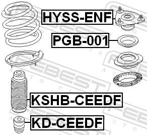 Rubber Buffer, suspension KD-CEEDF