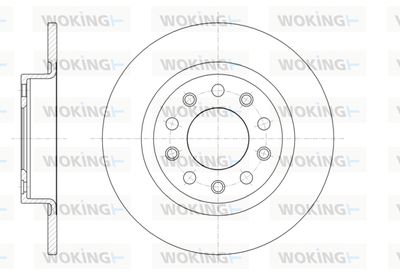 WOKING D61445.00 Тормозные диски  для ALFA ROMEO GIULIETTA (940_) 1.4 TB (940.FYA1A)