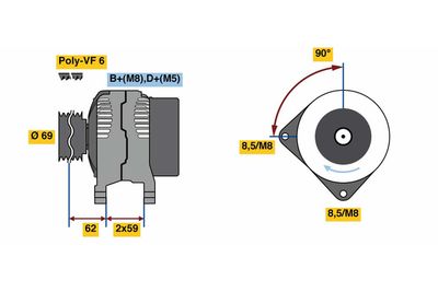 Alternator 0 986 080 080