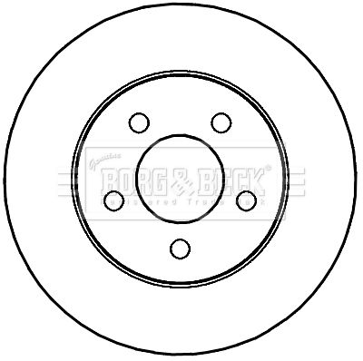 спирачен диск BORG & BECK BBD4277