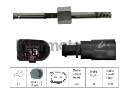 Sensor, exhaust gas temperature Intermotor 27066