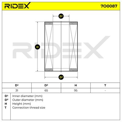 маслен филтър RIDEX