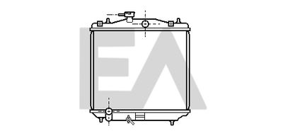 Радиатор, охлаждение двигателя EACLIMA 31R68013 для SUBARU VIVIO