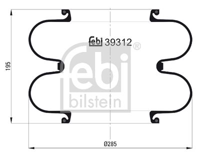 FEBI BILSTEIN Federbalg, Luftfederung