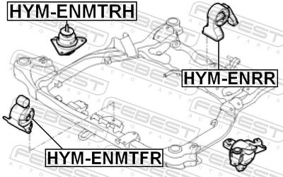 SUPORT MOTOR FEBEST HYMENRR 1