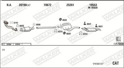Изпускателна система WALKER VW36127
