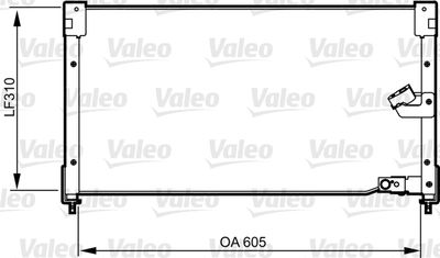 VALEO 817781 Радиатор кондиционера  для ROVER 600 (Ровер 600)