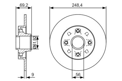 Brake Disc 0 986 479 S43