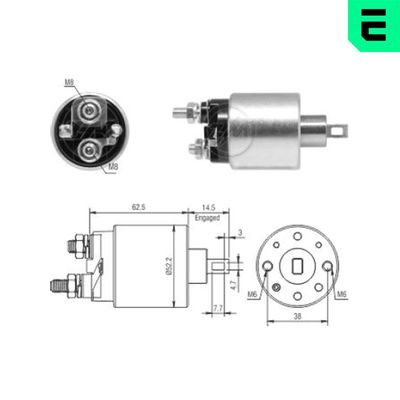 Elektromagnetický spínač, startér ERA ZM3710