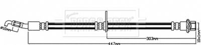 Brake Hose Borg & Beck BBH8235