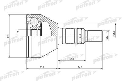 PATRON PCV1506 ШРУС  для FIAT CROMA (Фиат Крома)