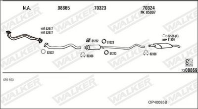 Изпускателна система WALKER OP40085B