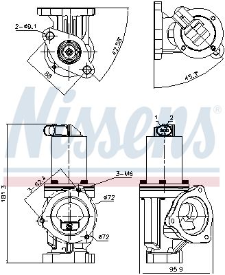 SUPAPA EGR NISSENS 98167 6