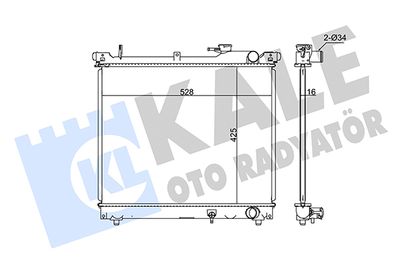 KALE OTO RADYATÖR 348125 Радиатор охлаждения двигателя  для SUZUKI GRAND VITARA I (FT, HT) 1.6 4x4 (SQ 416)