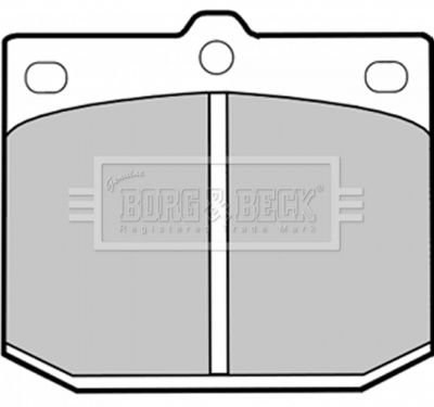 Комплект тормозных колодок, дисковый тормоз BORG & BECK BBP1239 для NISSAN DATSUN