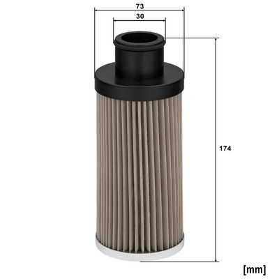 Filtr, pracovní hydraulika MANN-FILTER HD 730 x