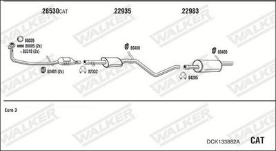 Изпускателна система WALKER DCK133882A