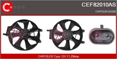 CASCO CEF82010AS Вентилятор системы охлаждения двигателя для CHRYSLER VOYAGER I (AS) 3.0 CASCO CEF82010AS Вентилятор системы охлаждения двигателя для CHRYSLER VOYAGER I (AS) 3.0