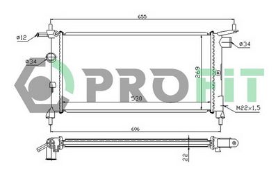PROFIT PR 5018A1 Радиатор охлаждения двигателя для OPEL CORSA B Фургон/хетчбэк (S93) 1.4 i (F08, W5L) PROFIT PR 5018A1 Радиатор охлаждения двигателя для OPEL CORSA B Фургон/хетчбэк (S93) 1.4 i (F08, W5L)