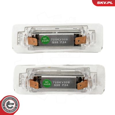 Osvětlení SPZ SKV 72SKV509