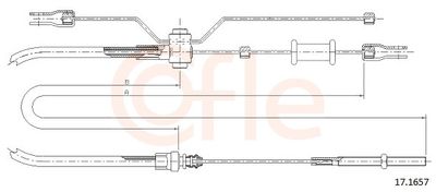 SEILZUG FESTSTELLBREMSE COFLE 92171657