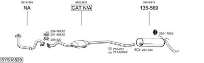 Изпускателна система BOSAL SYS18529
