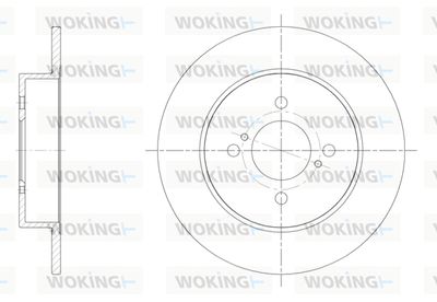 Тормозной диск WOKING D61537.00 для SUZUKI SWIFT