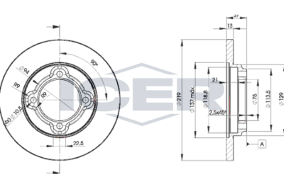 спирачен диск ICER 78BD3252-2