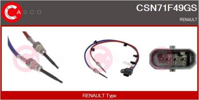SENZOR TEMPERATURA GAZE EVACUARE